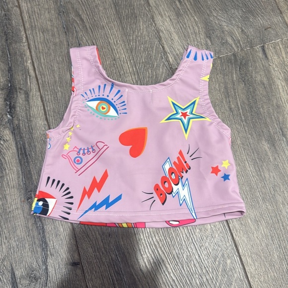 • Lola and the Boys • Girls GOOD VIBES SPORT Top Purple  4 - Picture 4 of 4